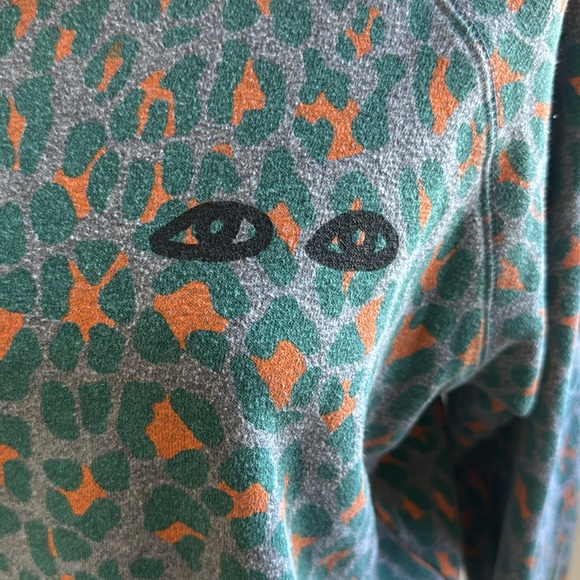 Clare V Leopard Print Sweatshirt Small GUC - Picture 3 of 5